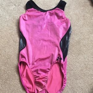 Pink under armour gymnastics leotard